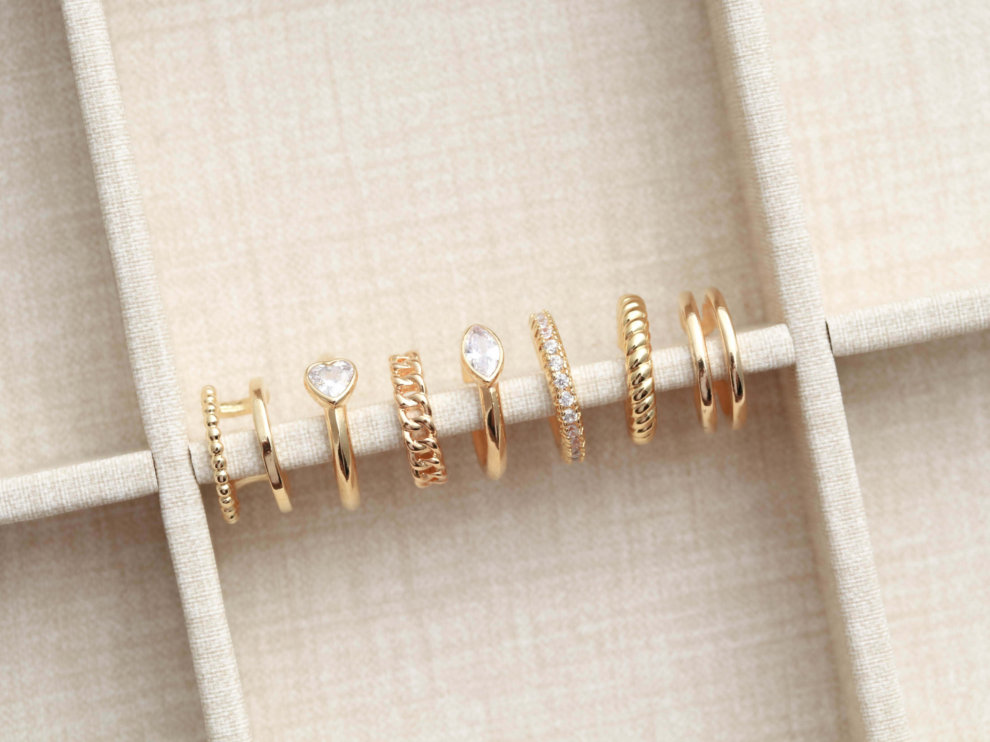 Earring cuffs from Tom Design.