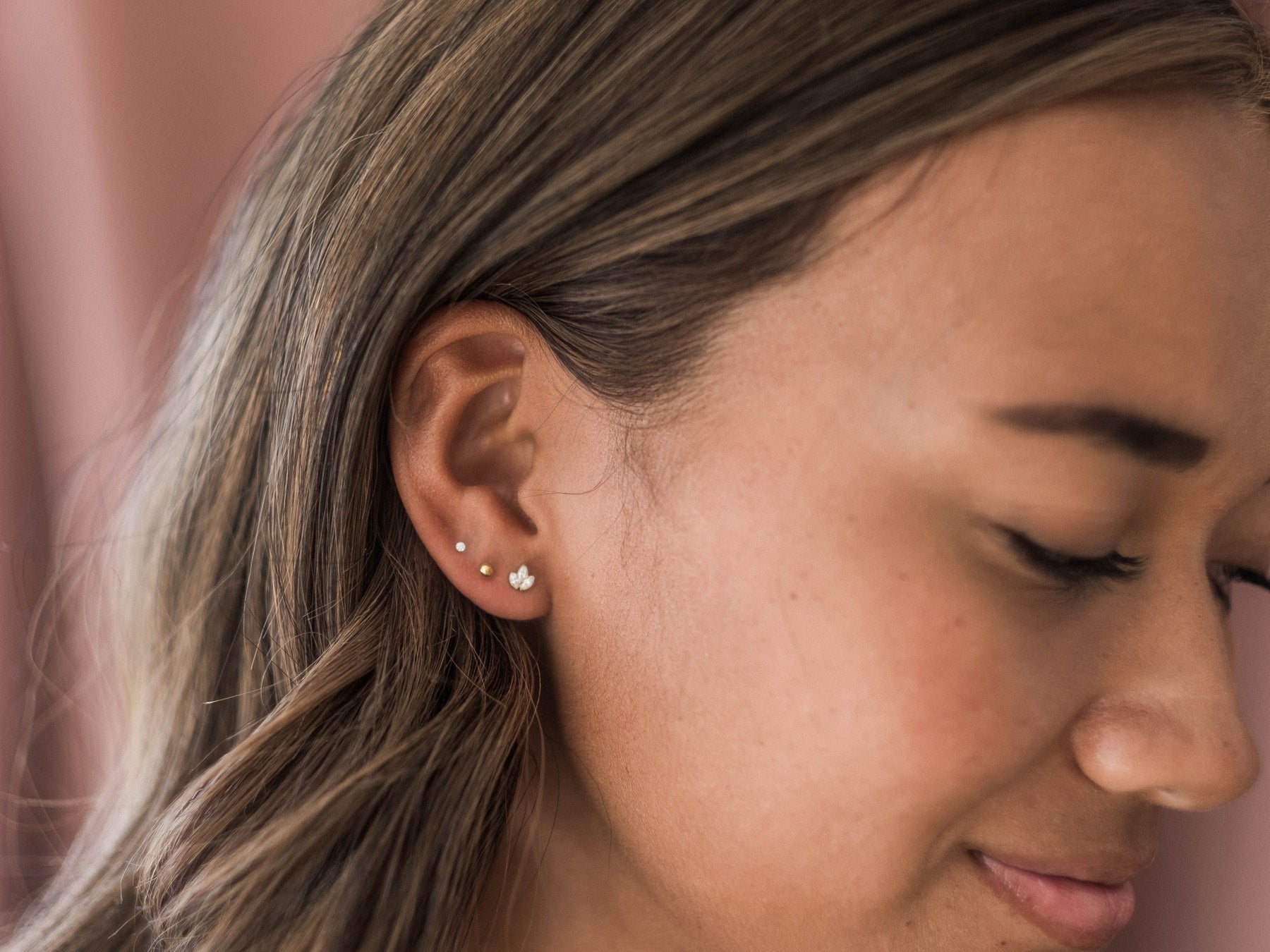 Titanium Threadless Flat Backs