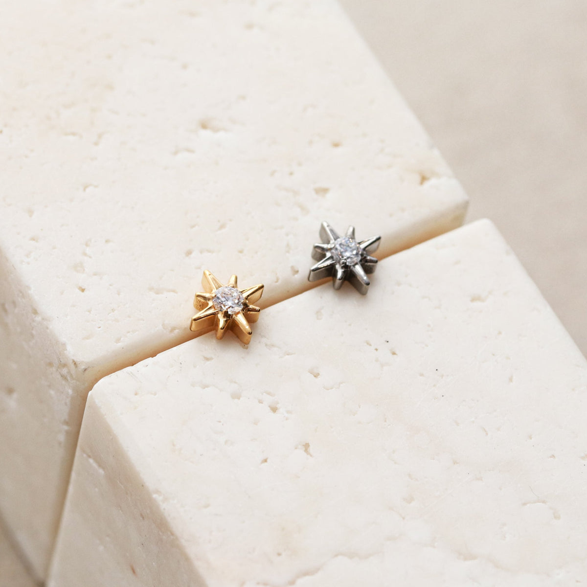 Mini Starburst - Titanium Flat Back – Lorren Mae