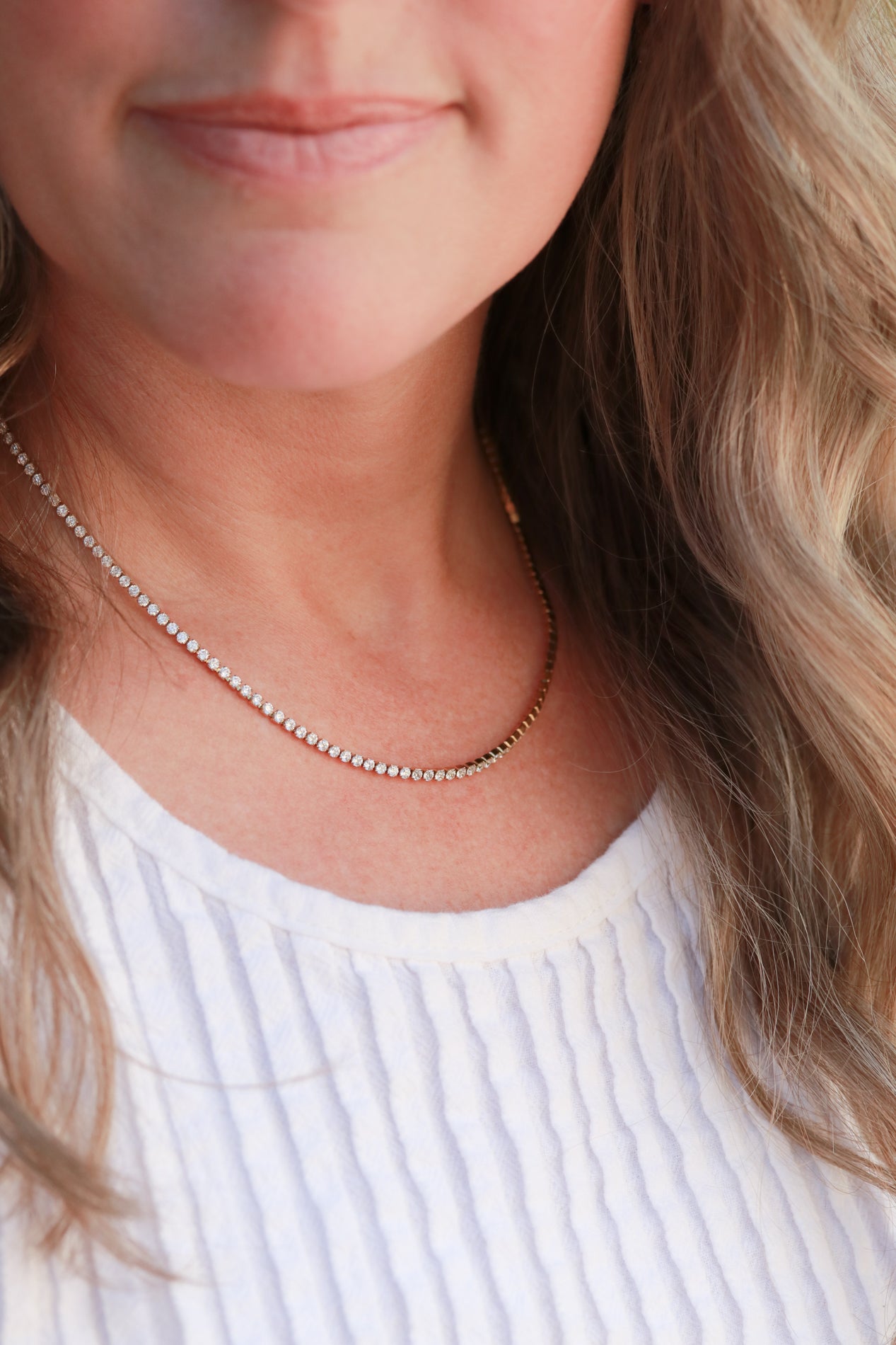 CZ Tennis Necklace – Lorren Mae
