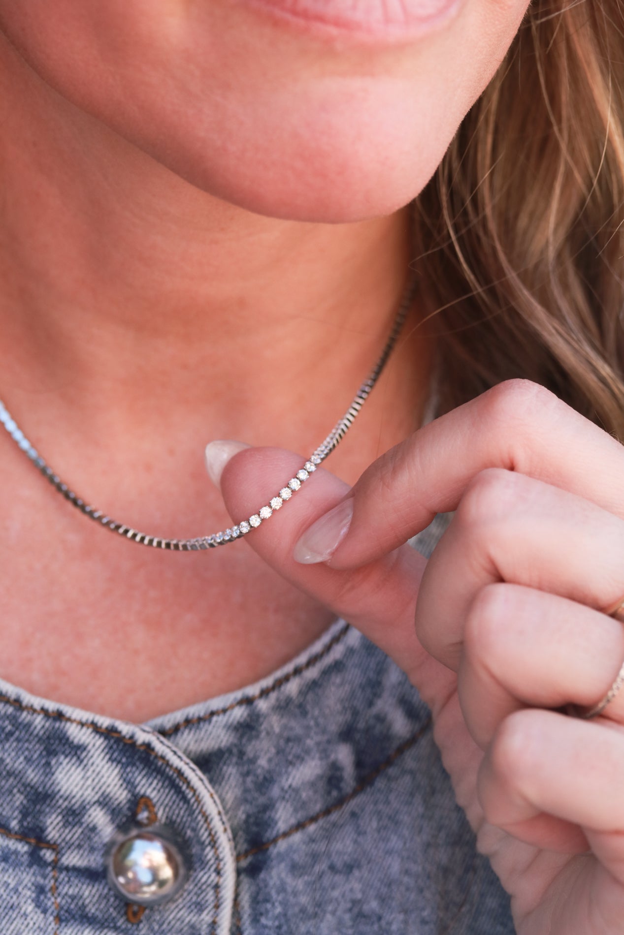 CZ Tennis Necklace – Lorren Mae