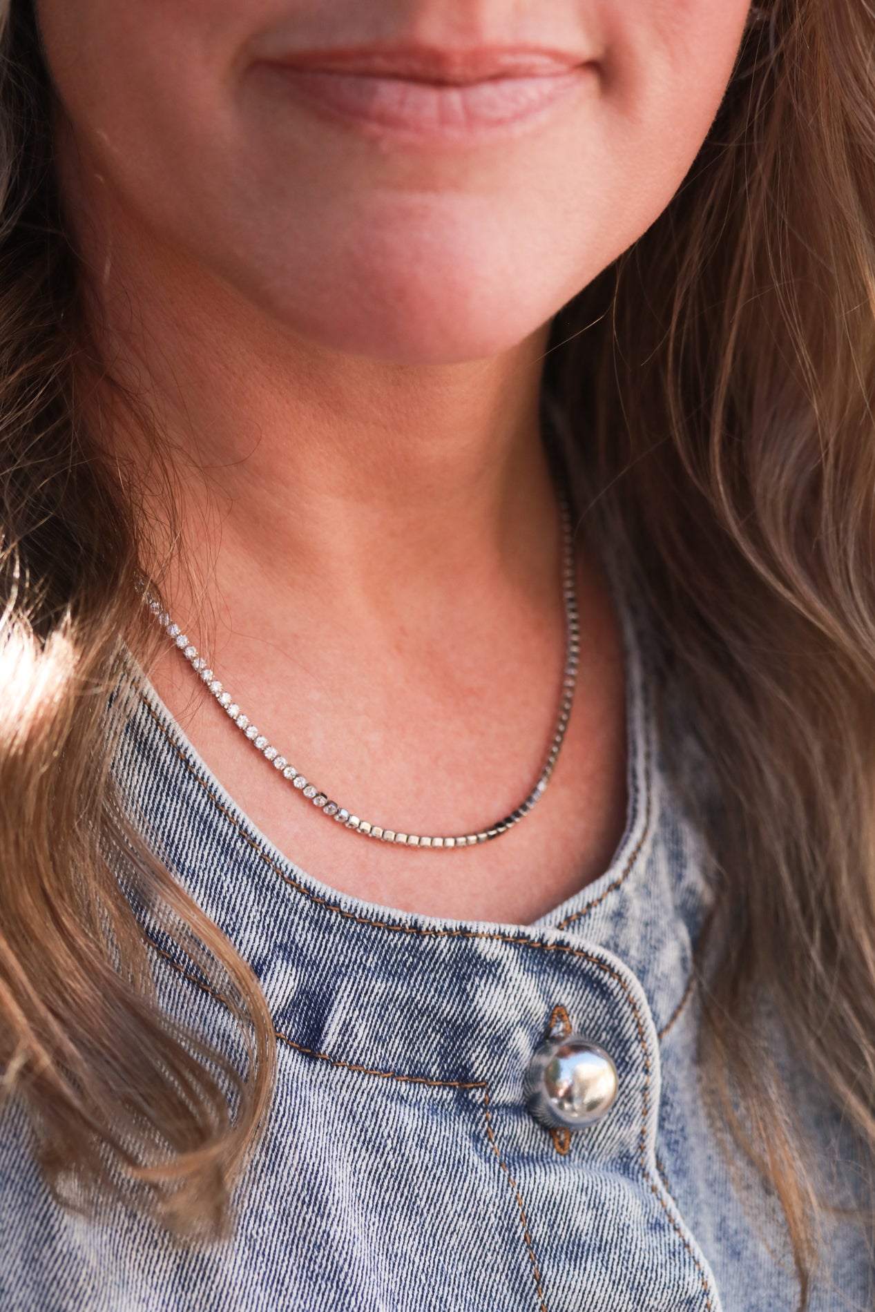 CZ Tennis Necklace – Lorren Mae