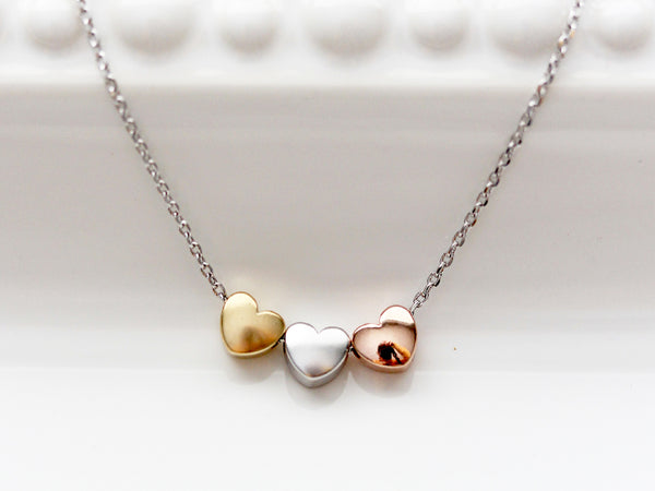 Three Hearts Necklace – Lorren Mae